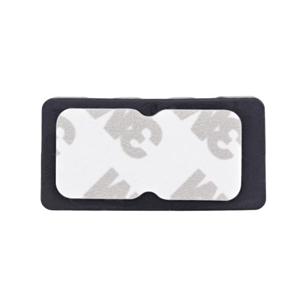 5er Pack InLine® Kabelclip, 3-fach, selbstklebend, schwarz