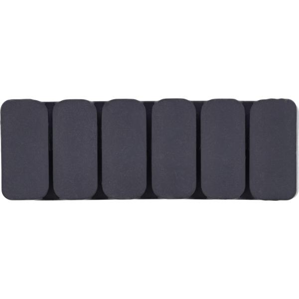 5er Pack InLine® Kabelclip, 5-fach, selbstklebend, schwarz