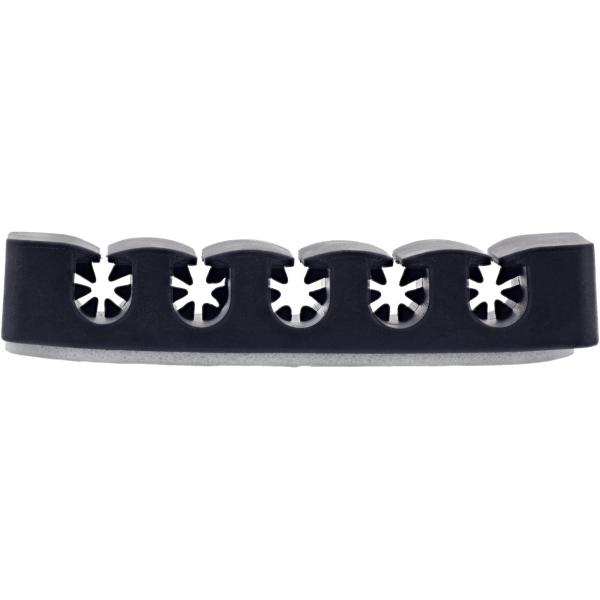 5er Pack InLine® Kabelclip, 5-fach, selbstklebend, schwarz