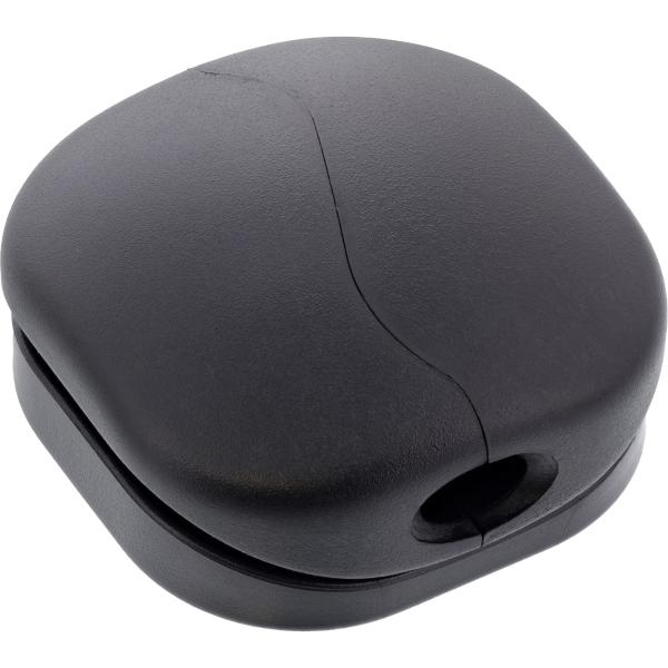 10er Pack InLine® Click Kabelmanager 1-Line, schwarz