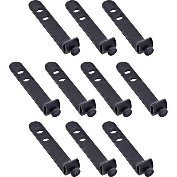 10er Pack InLine® Kabelbinder Silikon, wiederverschließbar, 65x10mm, schwarz