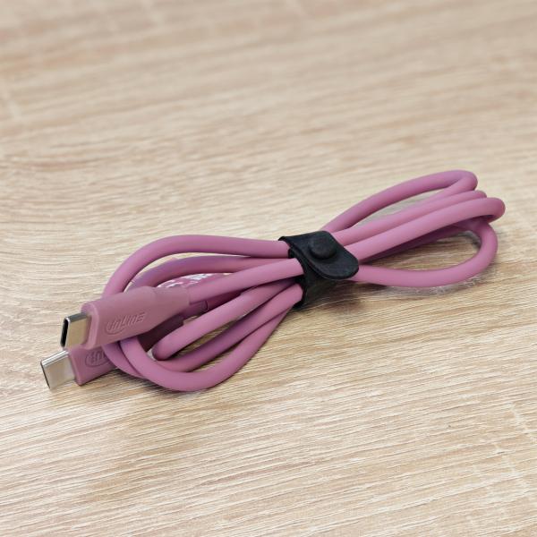 10er Pack InLine® Kabelbinder Silikon, wiederverschließbar, 65x10mm, schwarz