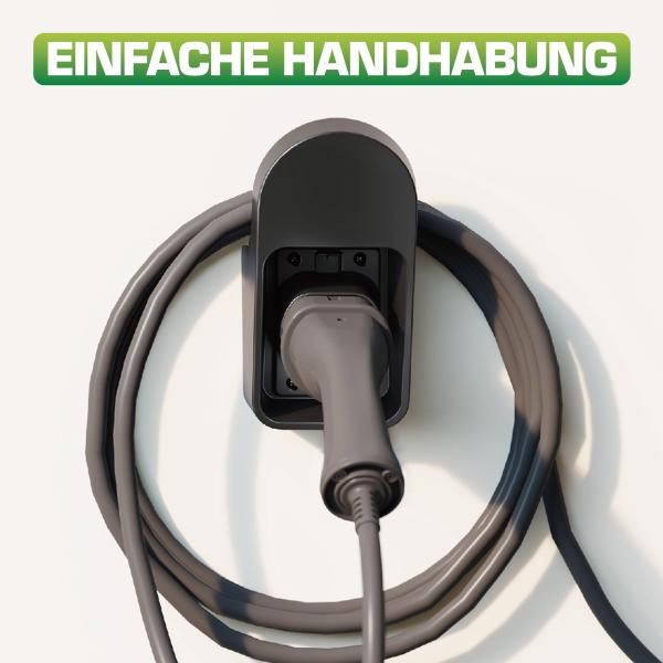 InLine® Universal EV-Ladekabel Halterung, schwarz