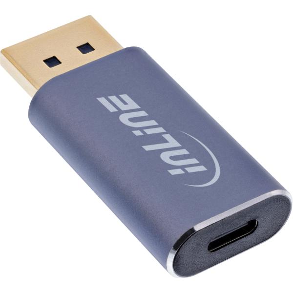 InLine® USB Display Konverter, DisplayPort zu USB-C bidirektional, 8K