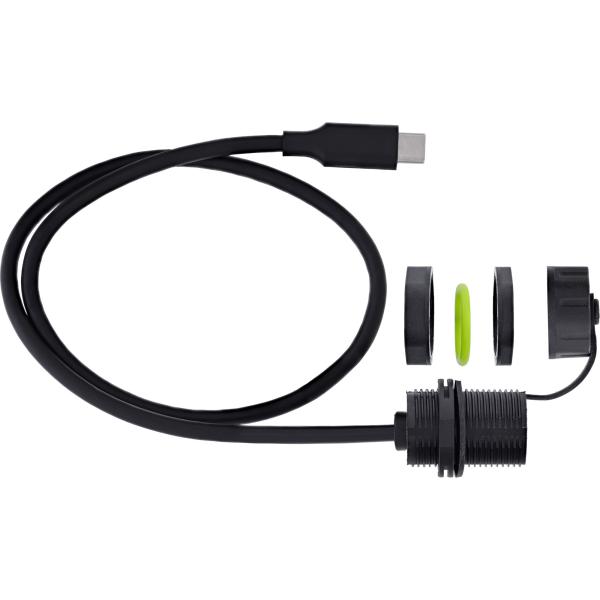 InLine® USB-C-Kabelkupplung, IP68, geschirmt, Buchse zu Stecker, 50cm