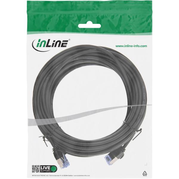 InLine® Patchkabel slim, U/FTP PiMf, Cat.6A, schwarz
