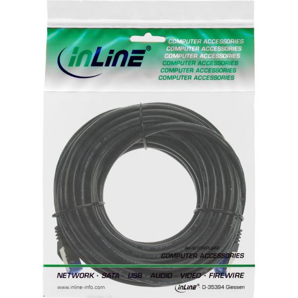 InLine® Patchkabel, Cat.6A, S/FTP, PUR industrial, schwarz