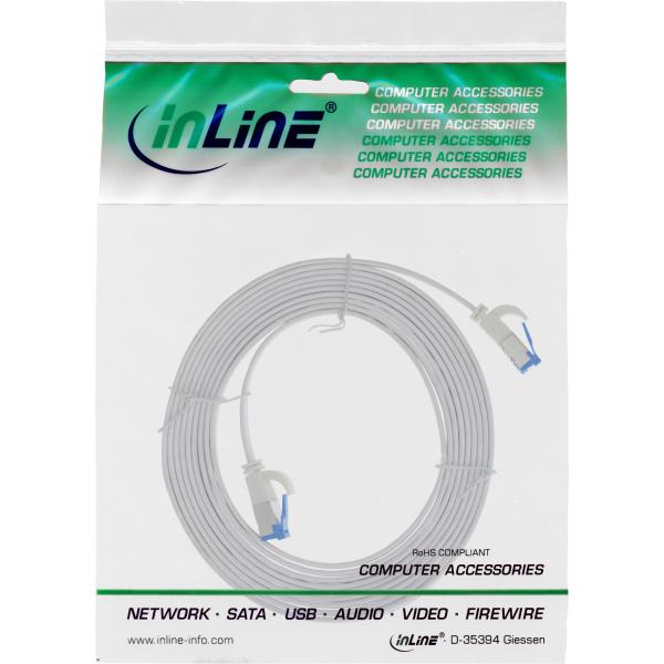 InLine® Patchkabel flach, U/FTP, Cat.6A, TPE halogenfrei