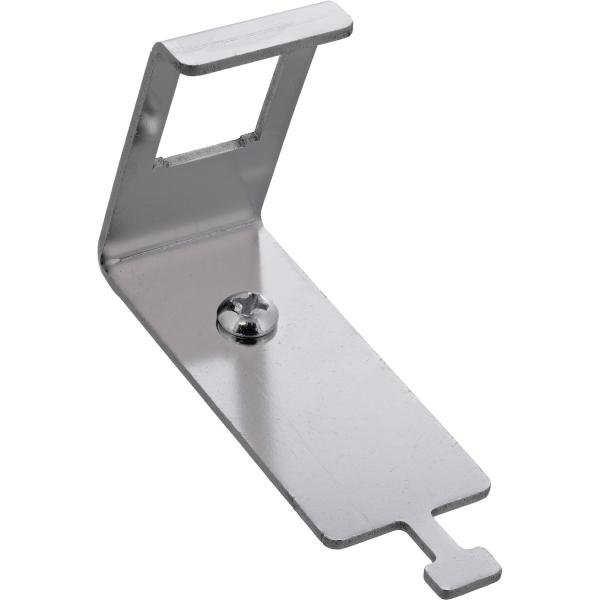 InLine® Keystone SNAP-In Metall-Modulhalter, 1-fach für Hutschiene, mit Lasche