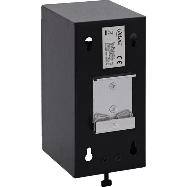 InLine® Verteilerkasten 6-Port Cat.6A Wand-/Hutschiene inkl. Keystone-Module