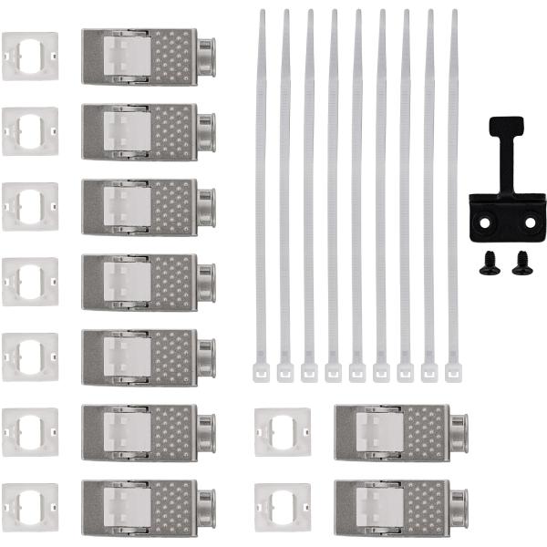 InLine® Verteilerkasten 9-Port Cat.6A Wand-/Hutschiene inkl. Keystone-Module
