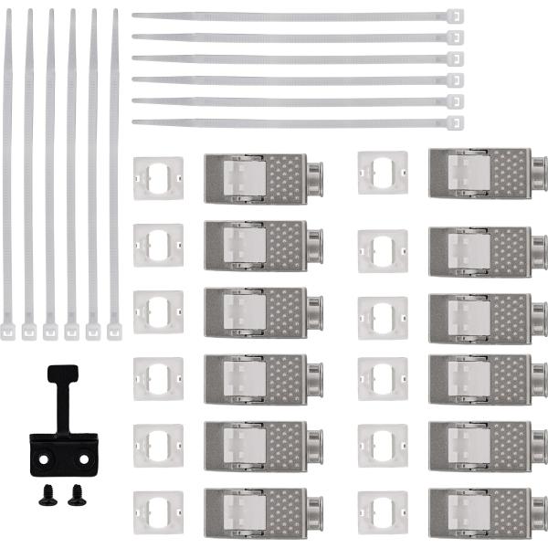 InLine® Verteilerkasten 12-Port Cat.6A Wand-/Hutschiene inkl. Keystone-Module