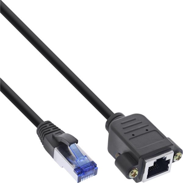 InLine® Patchkabel Verlängerung, S/FTP (PiMf), Cat.6A, halogenfrei, Kupfer