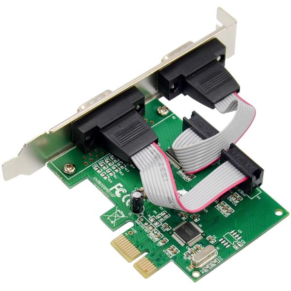 InLine® PCIe 2-Port RS-232 Karte, 2x D-Sub 9 Stecker, inkl. Low-Profile