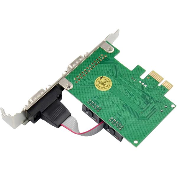 InLine® PCIe 2-Port RS-232 Karte, 2x D-Sub 9 Stecker, inkl. Low-Profile
