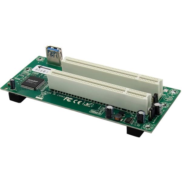 InLine® Schnittstellenkarte, PCIe x1 zu 2x PCI 32-Bit, inkl. 60 cm Kabel