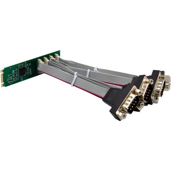 InLine® Schnittstellenkarte M.2 zu 4x seriell 9pol Stecker