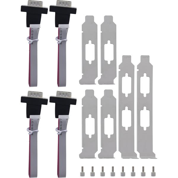 InLine® Schnittstellenkarte M.2 zu 4x seriell 9pol Stecker