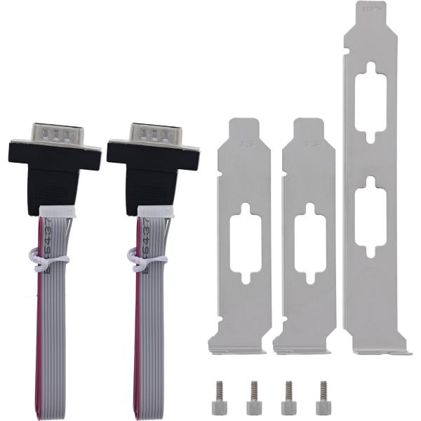InLine® Schnittstellenkarte M.2 zu 2x seriell 9pol Stecker