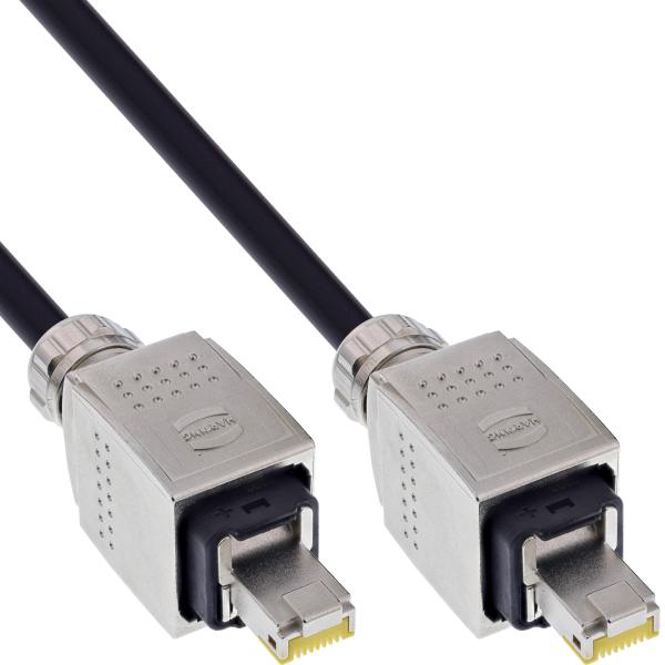 InLine® Netzwerk-Kabeltrommel Outdoor, Cat.6A RJ45 HARTING