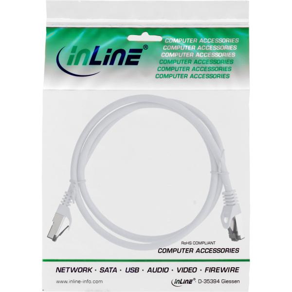 InLine® Patchkabel, S/FTP (PiMf), Cat.8.1, 2000MHz, halogenfrei
