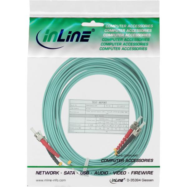 InLine® LWL Duplex Kabel, ST/ST, 50/125µm, OM3