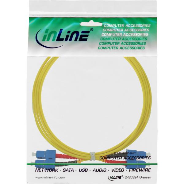 InLine® LWL Duplex Kabel, SC/SC, 9/125µm, OS2