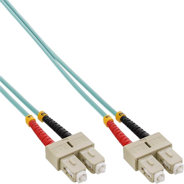 InLine® LWL Duplex Kabel, SC/SC, 50/125µm, OM3