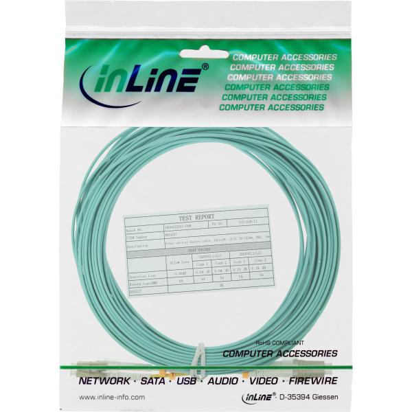 InLine® LWL Duplex Kabel, LC/LC, 50/125µm, OM3