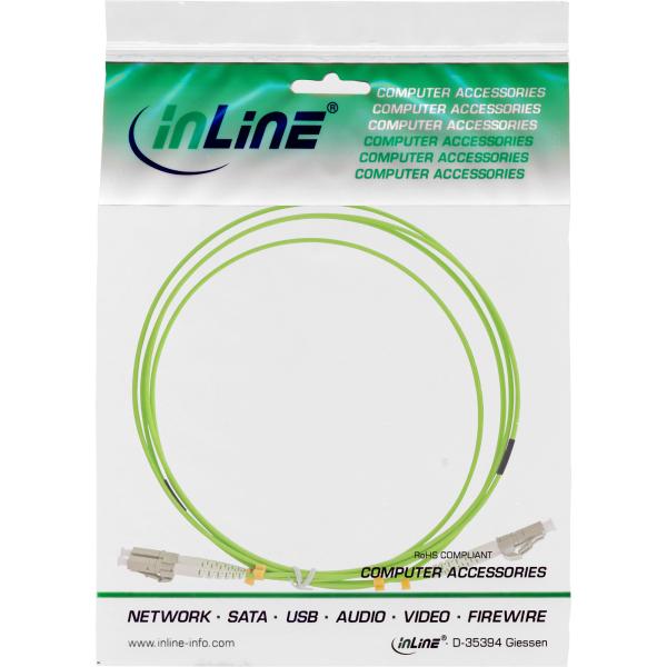 InLine® LWL Duplex Kabel, LC/LC, 50/125µm, OM5