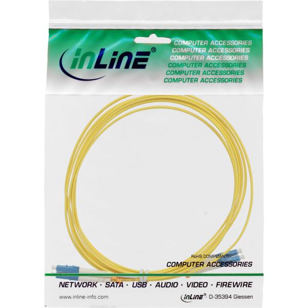 InLine® LWL Duplex Kabel, LC/LC, 9/125µm, OS2