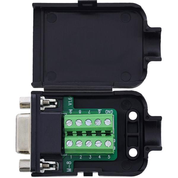 InLine® D-Sub 9 Breakout-Terminalblock, Buchse, Schraubklemme