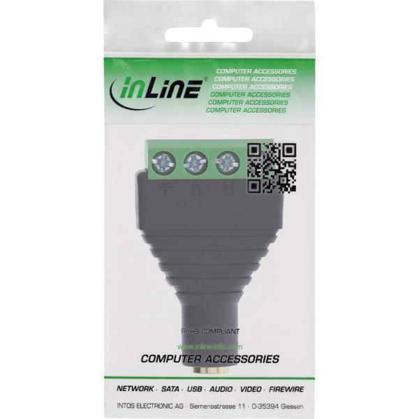 InLine® 3,5mm 4-pol Klinkenbuchse an Terminalblock, Stereo/Mikro