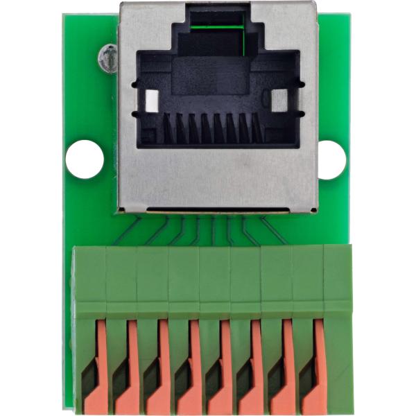 InLine® RJ45 Buchse an Push-In-Klemme, 8-polig, Cat.5e, gewinkelt